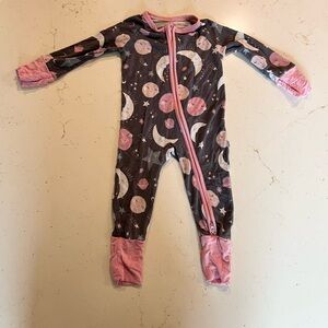 Lil Sleepies Pink To The Moon One Piece Pajama